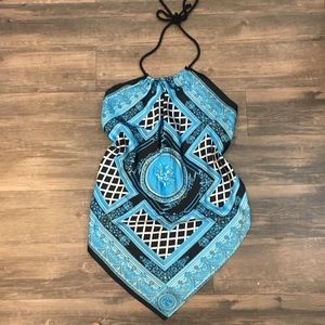 SOLD‼️LIPSTICK Printed Halter Top